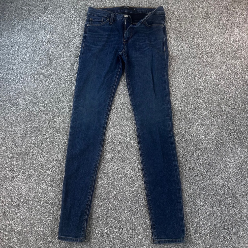 Hudson Nico Super Skinny Jeans Womens 25 Dark Indigo Stretch Denim Indie Sleek